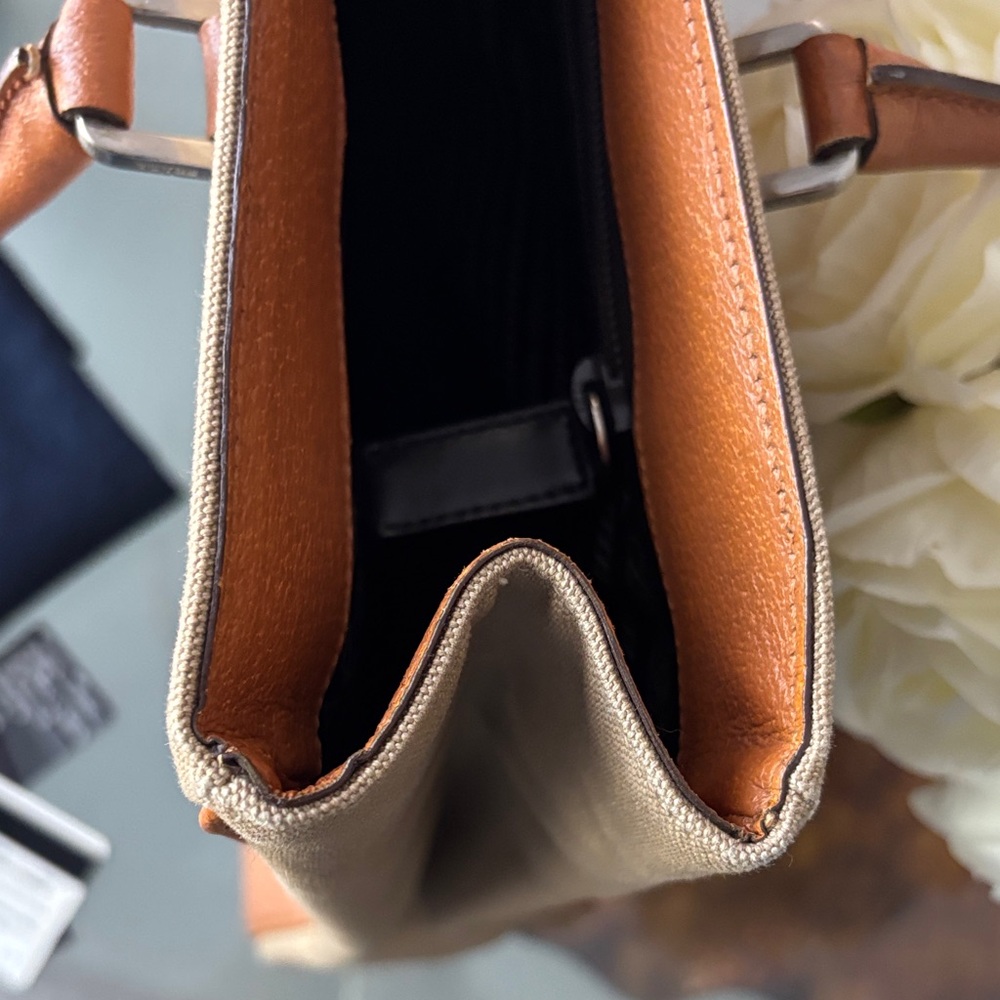 Prada Beige and Orange Women's Tote Bag - Picture 10 of 16